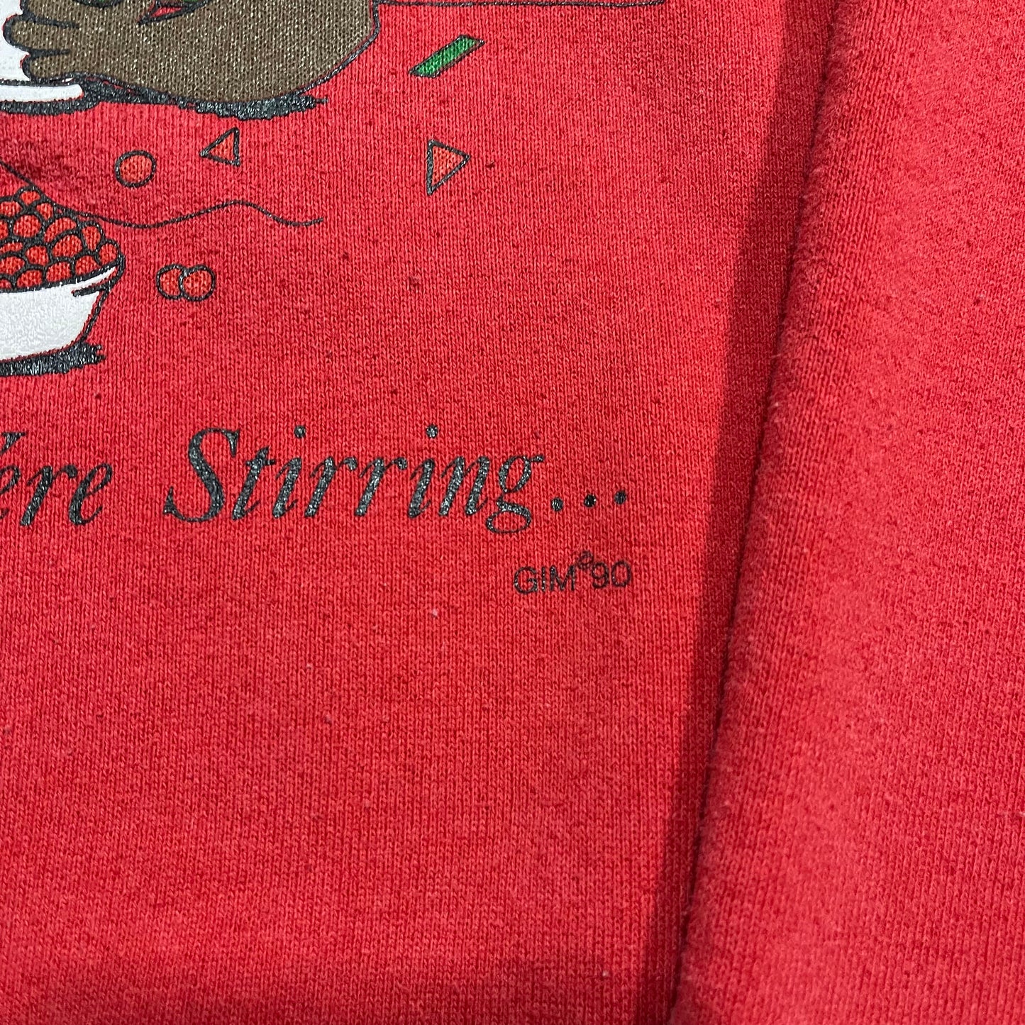 Vintage late 80’s early ‘90’s “And The Creatures Were Stirring…” crewneck.SizeXL