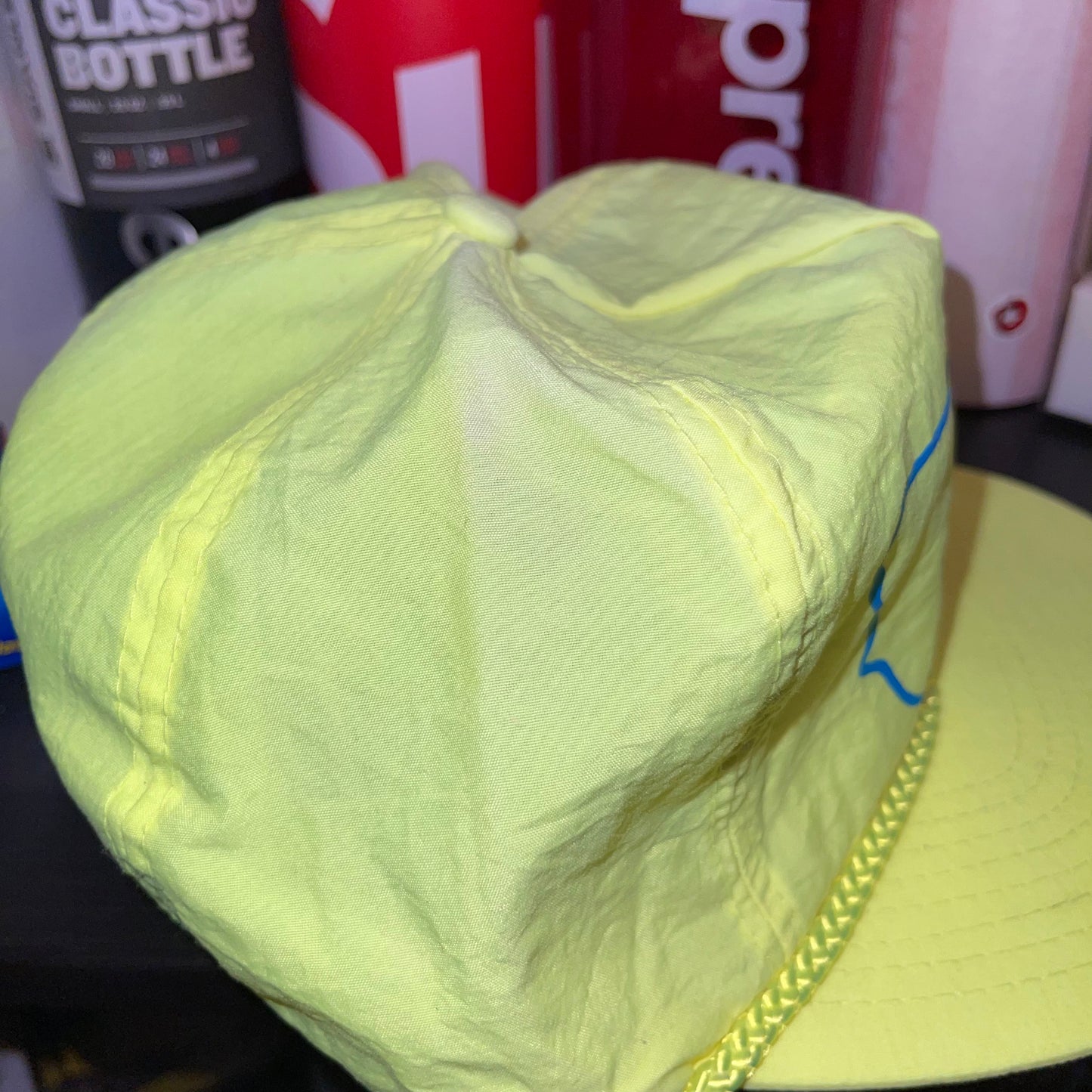 Yellowstone Sulphur Brand Hat Yellow Vintage velcroback Montana Sulfur