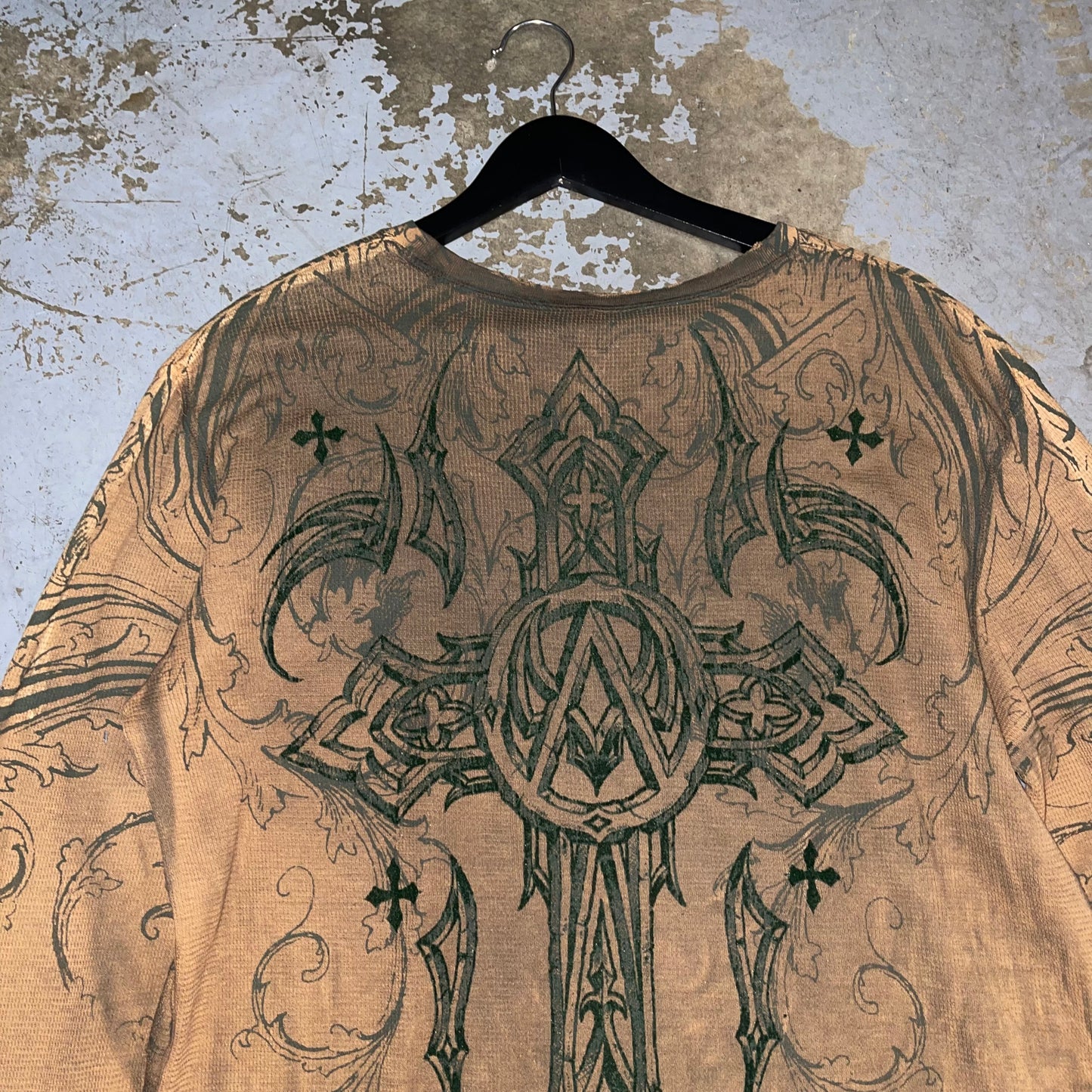 Affliction Thermal Longsleeve Shirt. Size Large