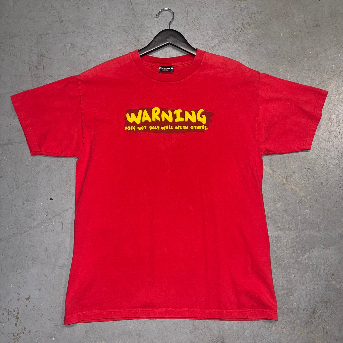 Y2K Warning Humor T-Shirt. Sz Large