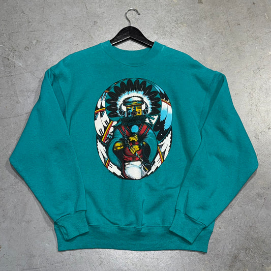 Vintage 90’s Native American Sports World Crewneck. Size L