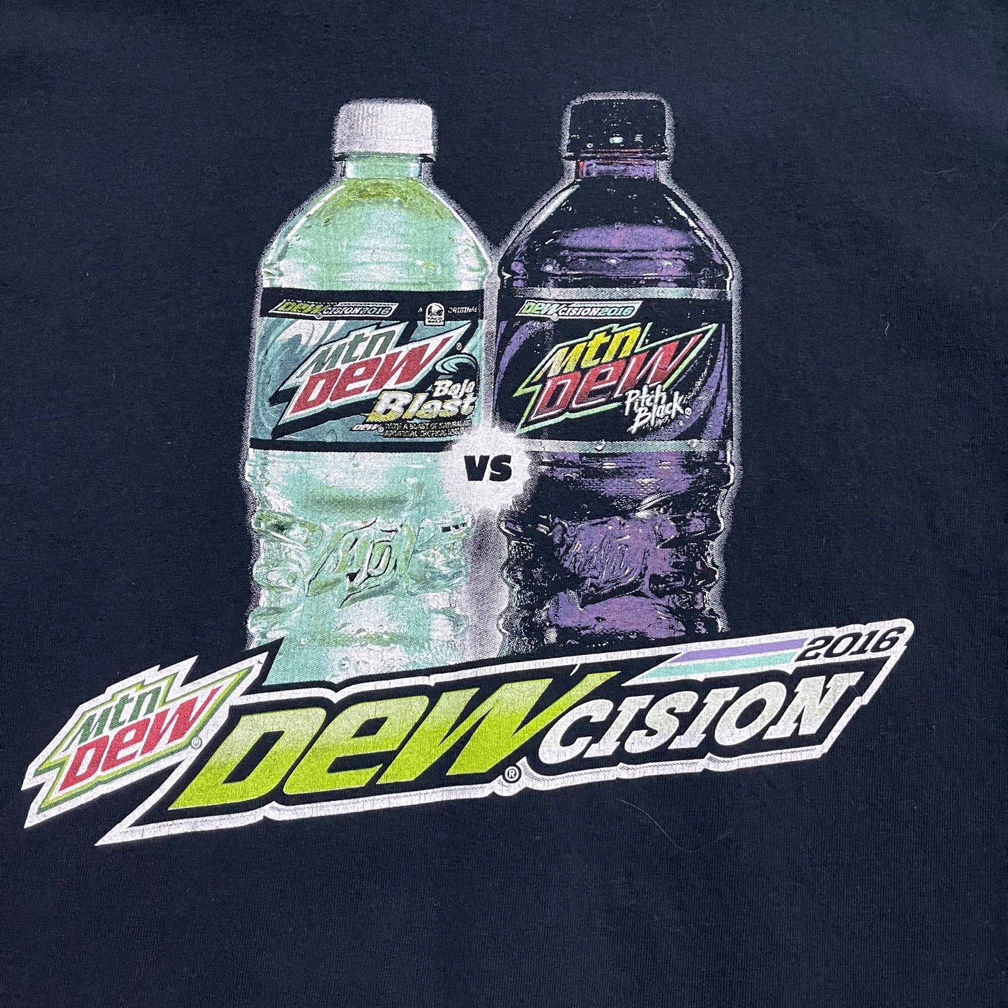 Mountain Dew Dewcision Graphic T-Shirt. Size Medium