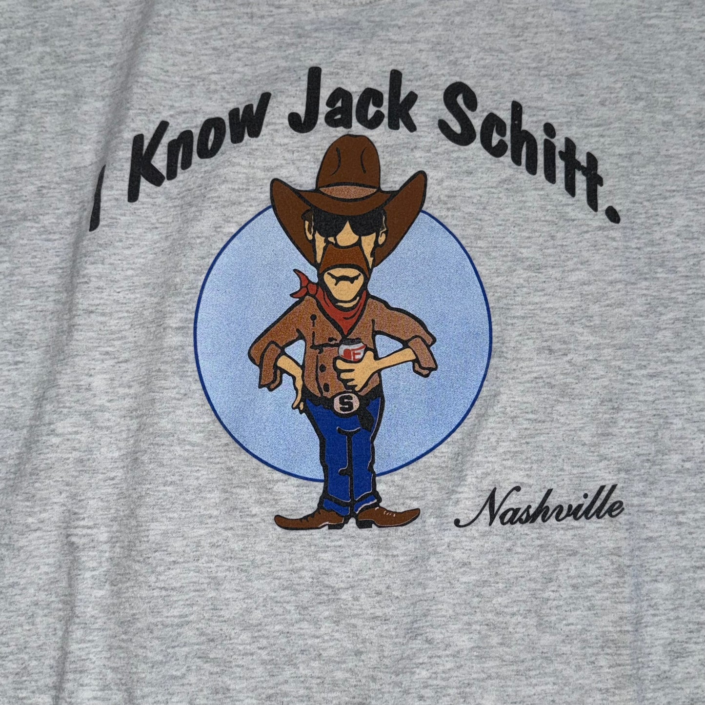 I Know Jack Schitt Nashville T-Shirt. Size XL