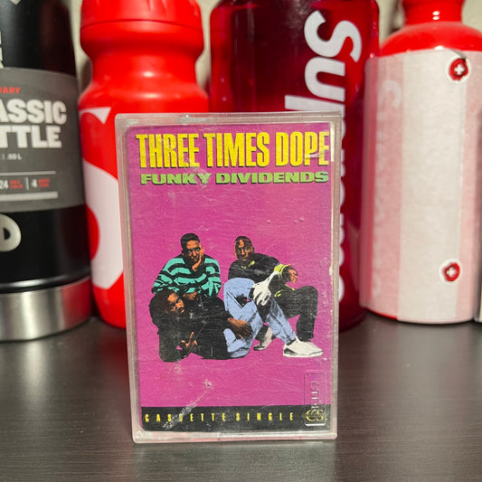 Three Times Dope Funky Dividends Cassette Tape Single Vintage Hip Hop Rap 1989
