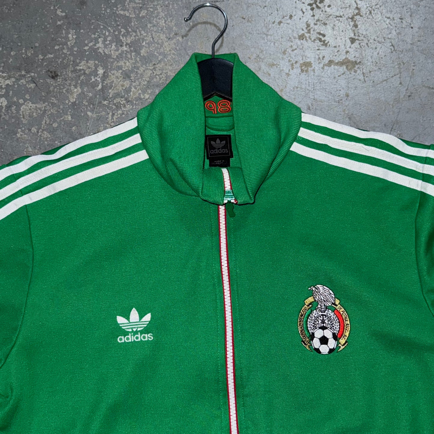 ADIDAS MEXICO 1986 Track Top Men's Large World Cup Tracksuit Jacket. Size Large.