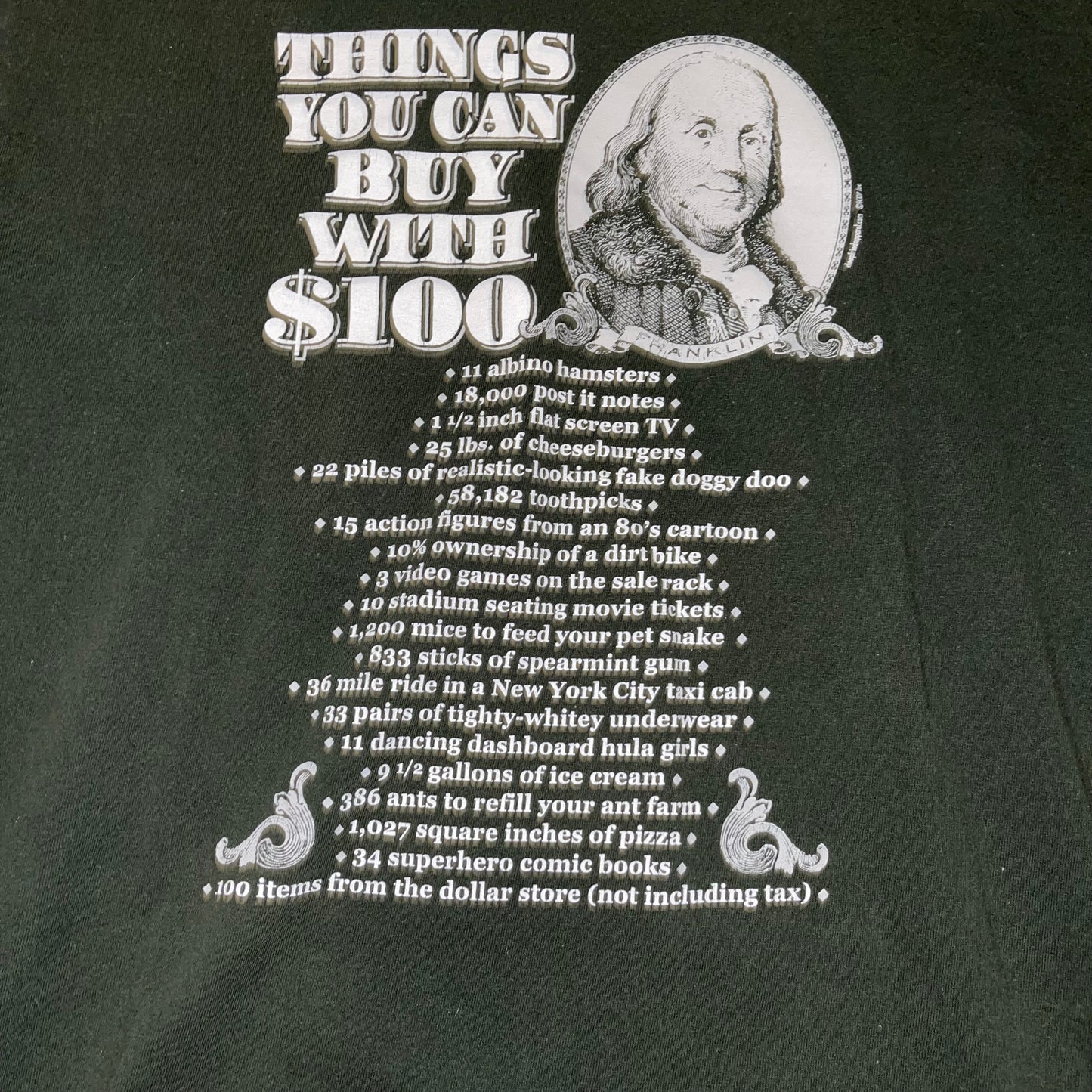 Vintage Y2K Things You Can Buy With $100 T-Shirt Adult size Medium