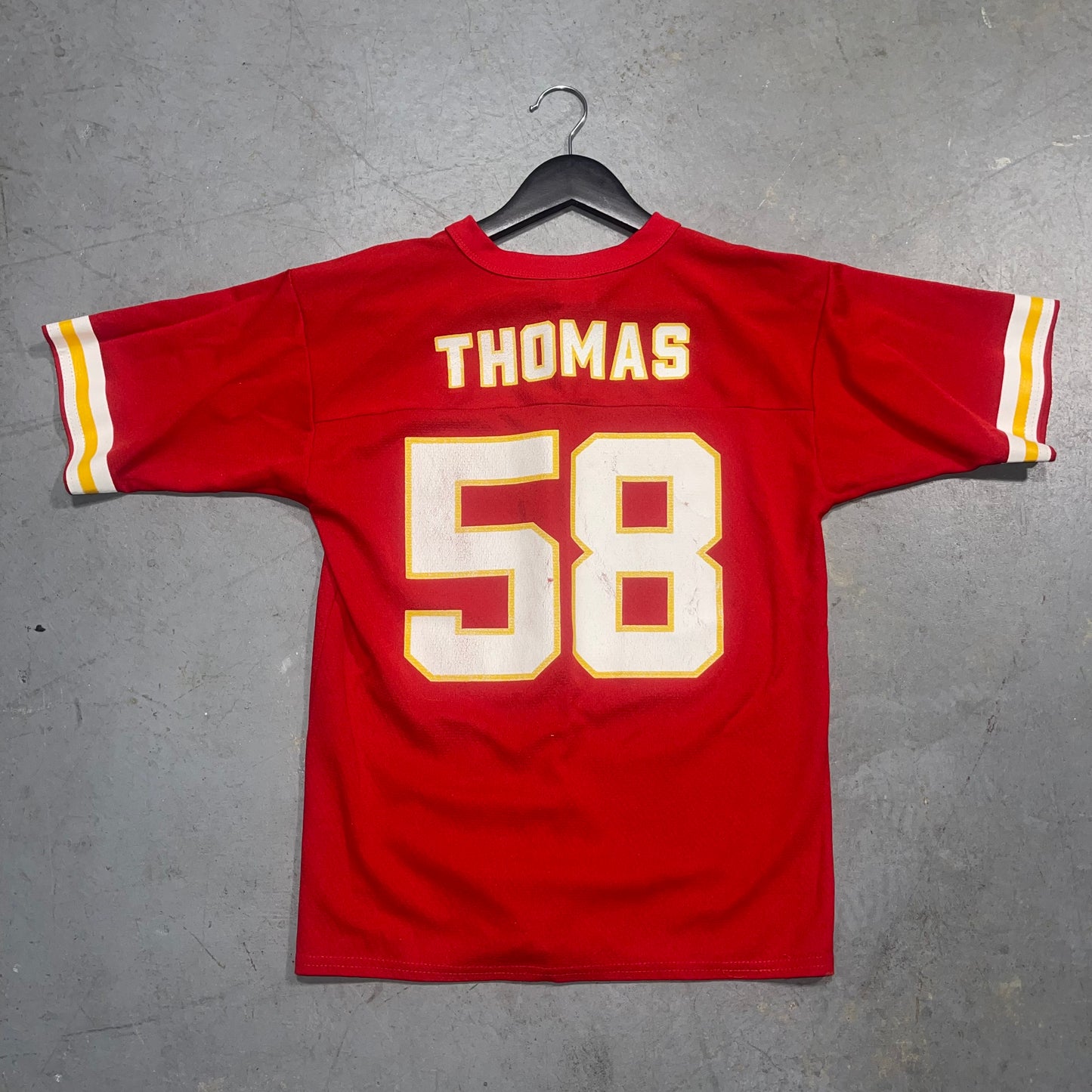 Vintage Kansas City Chiefs Derrick Thomas Jersey. Size Large 14-16