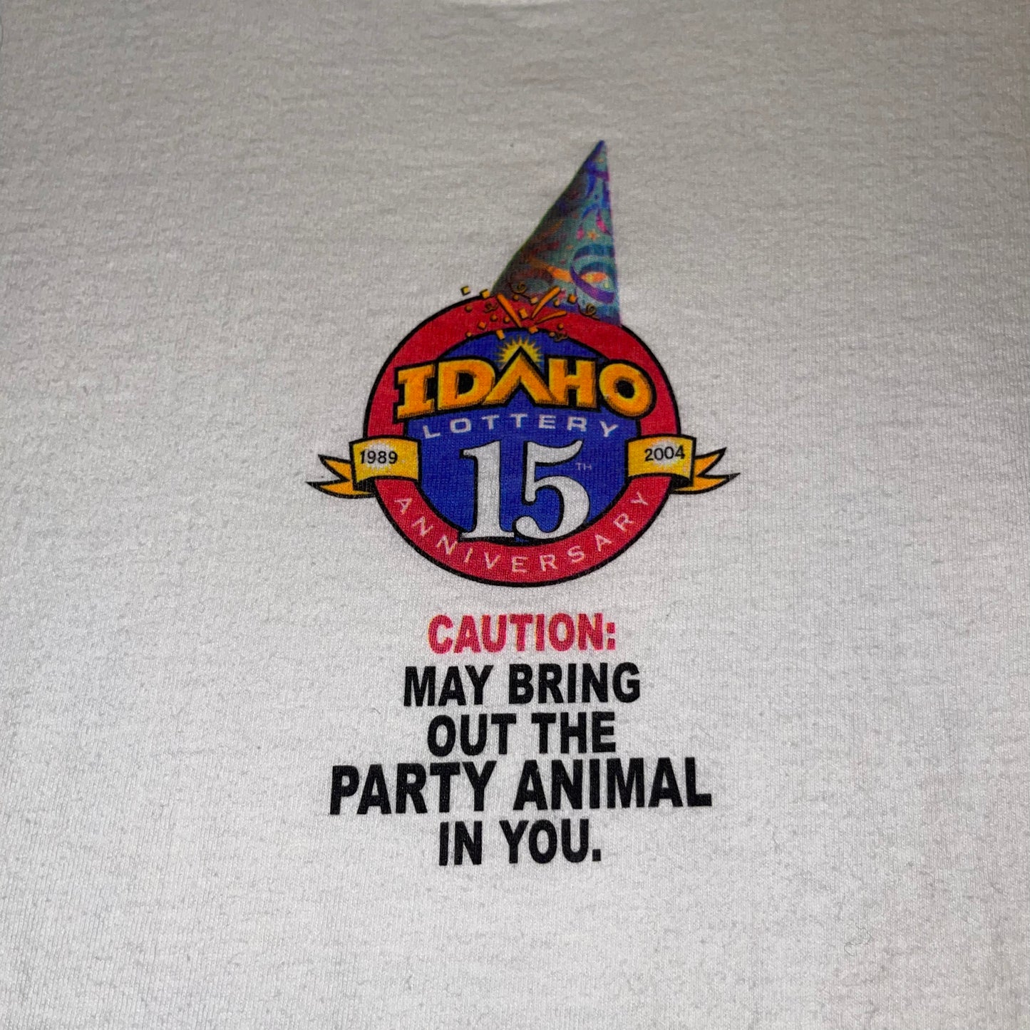 Vintage 90’s Idaho Lottery : Party Animal T-shirt. M