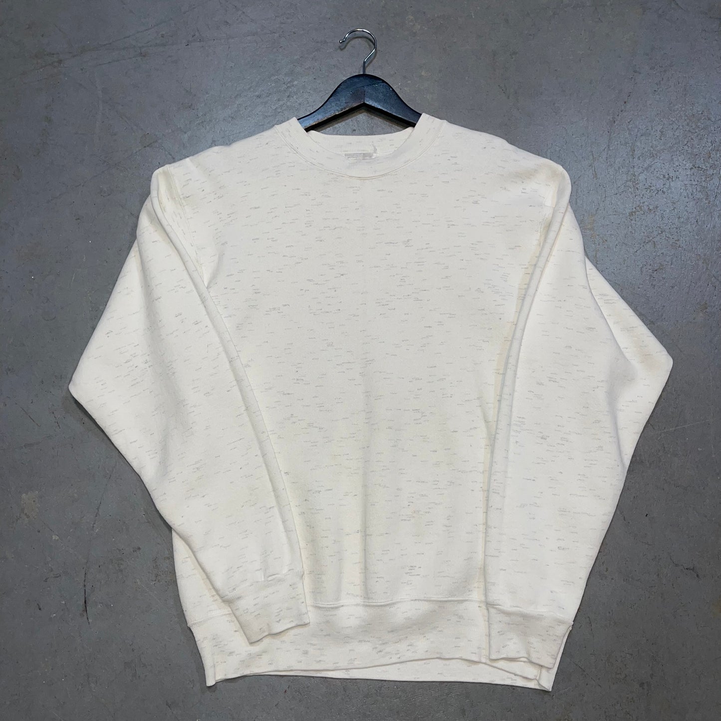 Heather Grey Blank Crewneck. Size Large