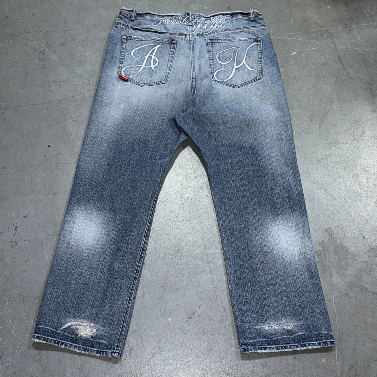 Akademiks RN0I00964 Y2K Baggy Jeans 42x33