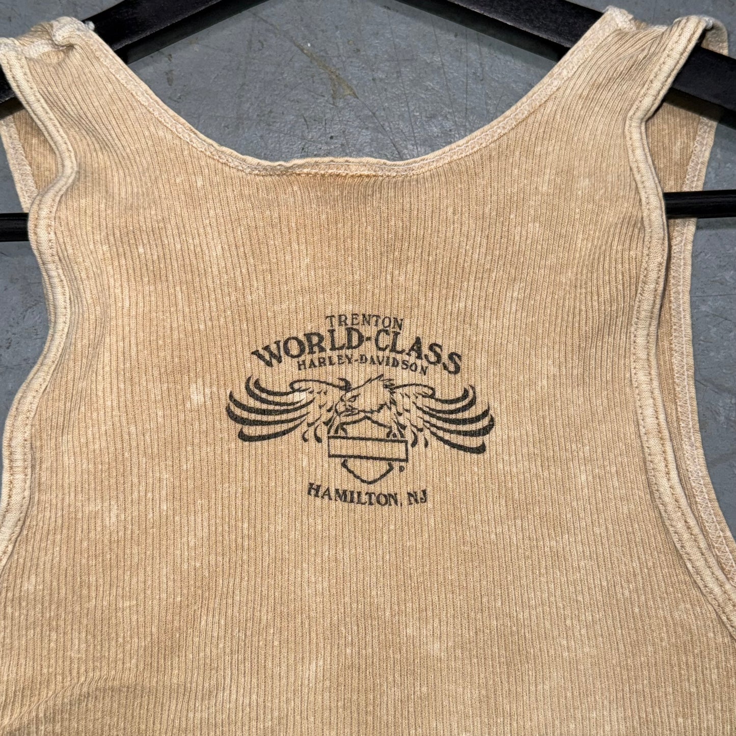 Trenton World Class Hamilton, NJ Harley Davidson Tank Top. Size M