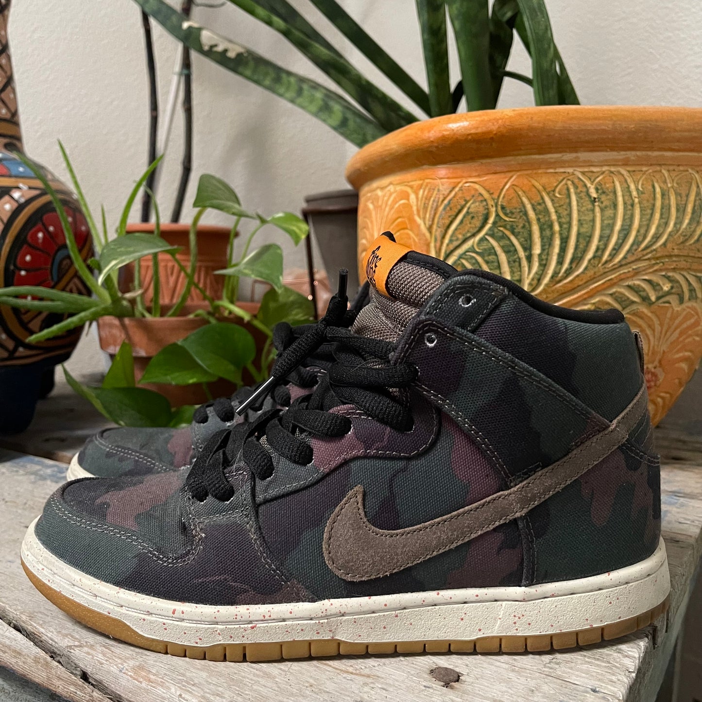 Nike SB Dunk High “FiveOneO” Camo Size 8