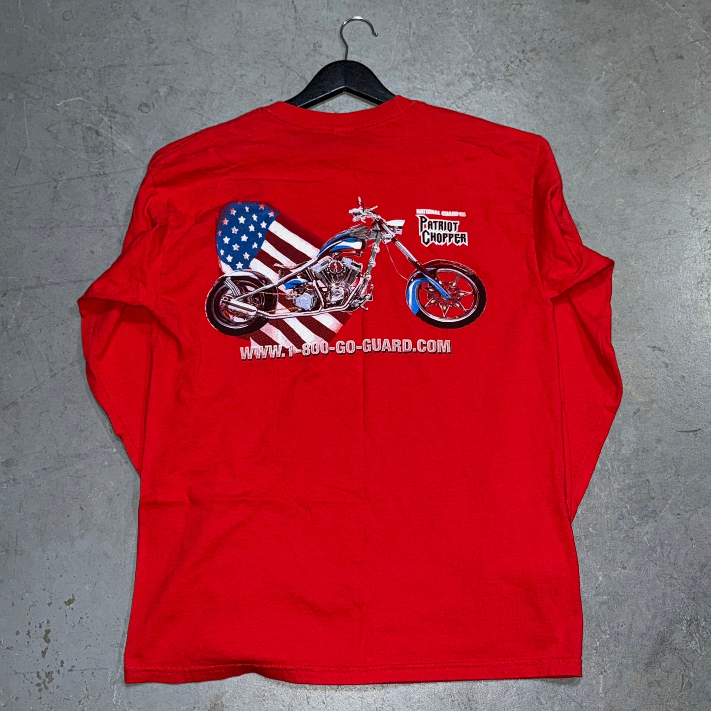 Y2K OCC Patriot Chopper Long Sleeve Shirt. Size L