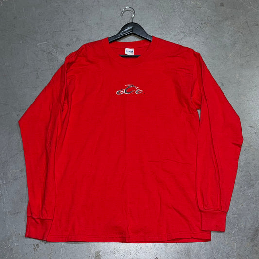 Y2K OCC Patriot Chopper Long Sleeve Shirt. Size L