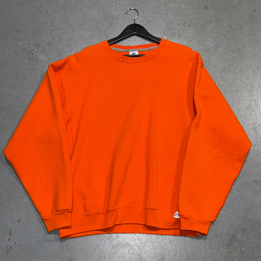 Orange Russell Crewneck. Size L