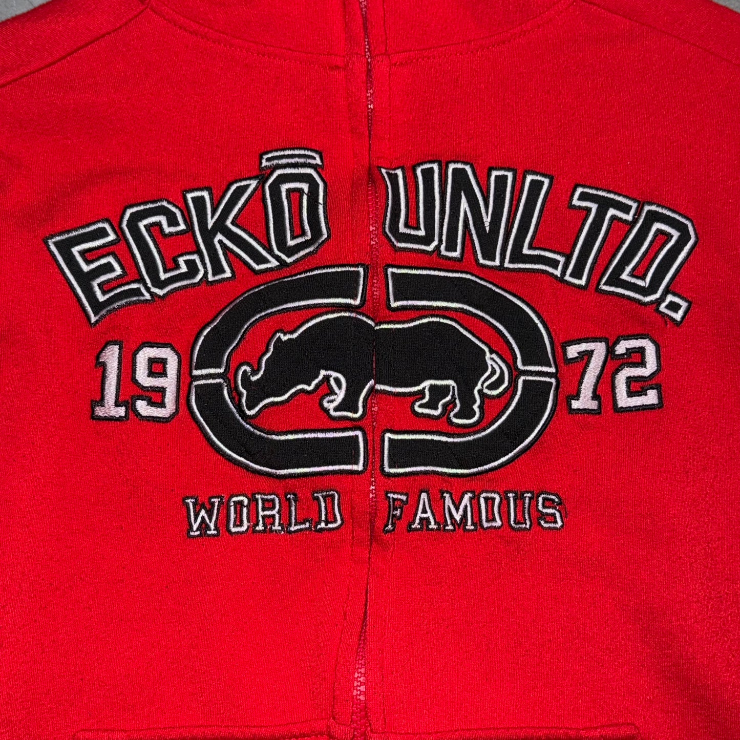 Y2K Ecko Unltd. Zip Up Hoodie. Size S