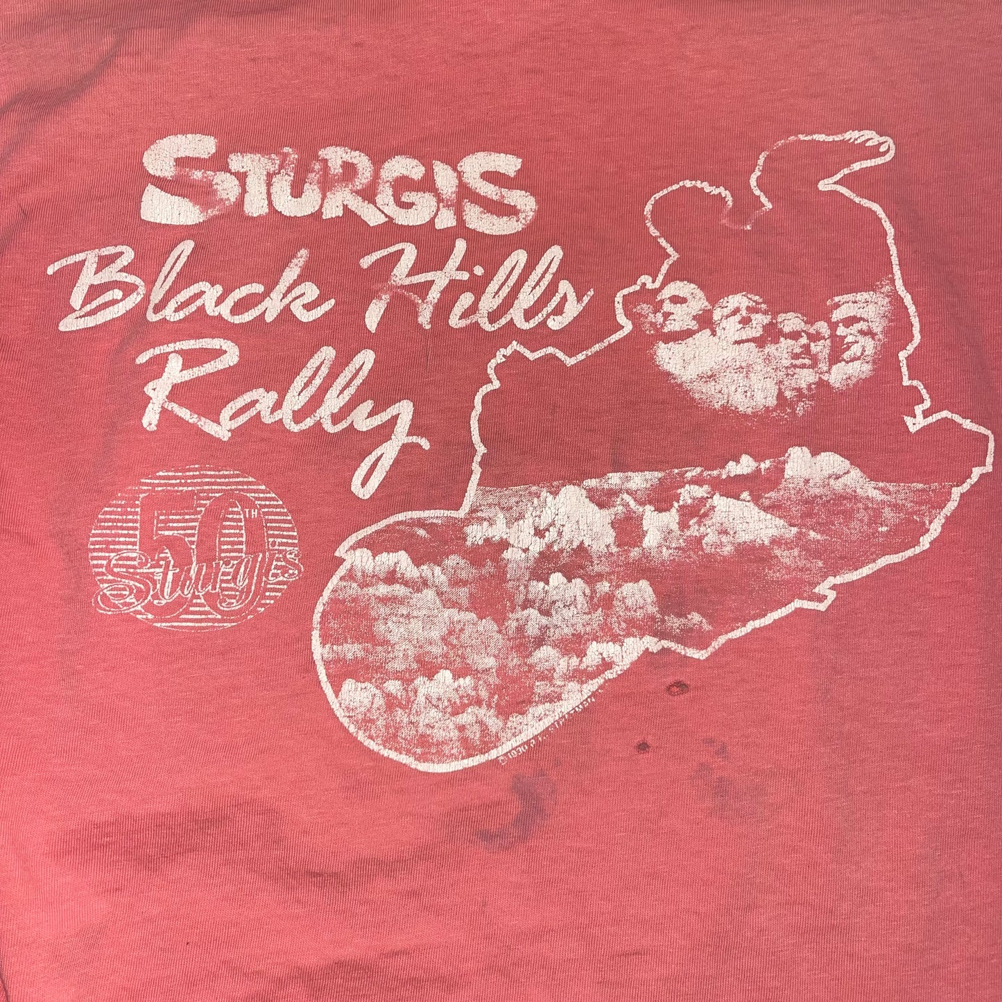 Vintage Sturgis Black Hills 1990 Harley Davidson Rally & Races T-Shirt.

Size Medium