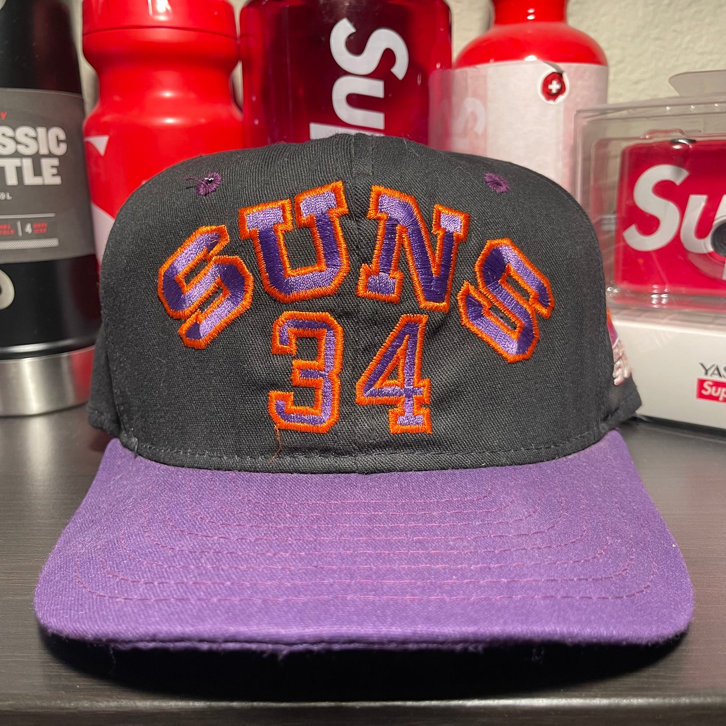 Vintage Phoenix Suns Snapback Hat Charles Barkley #34 NBA 90’s AJD