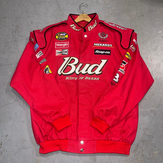 Vintage (NEW) NASCAR Chase Authentics Dale Earnhardt Jr Budweiser Jacket XL