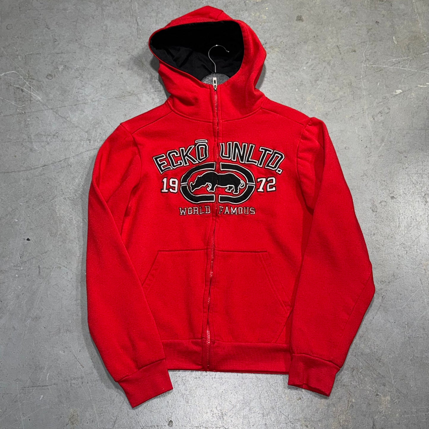 Y2K Ecko Unltd. Zip Up Hoodie. Size S