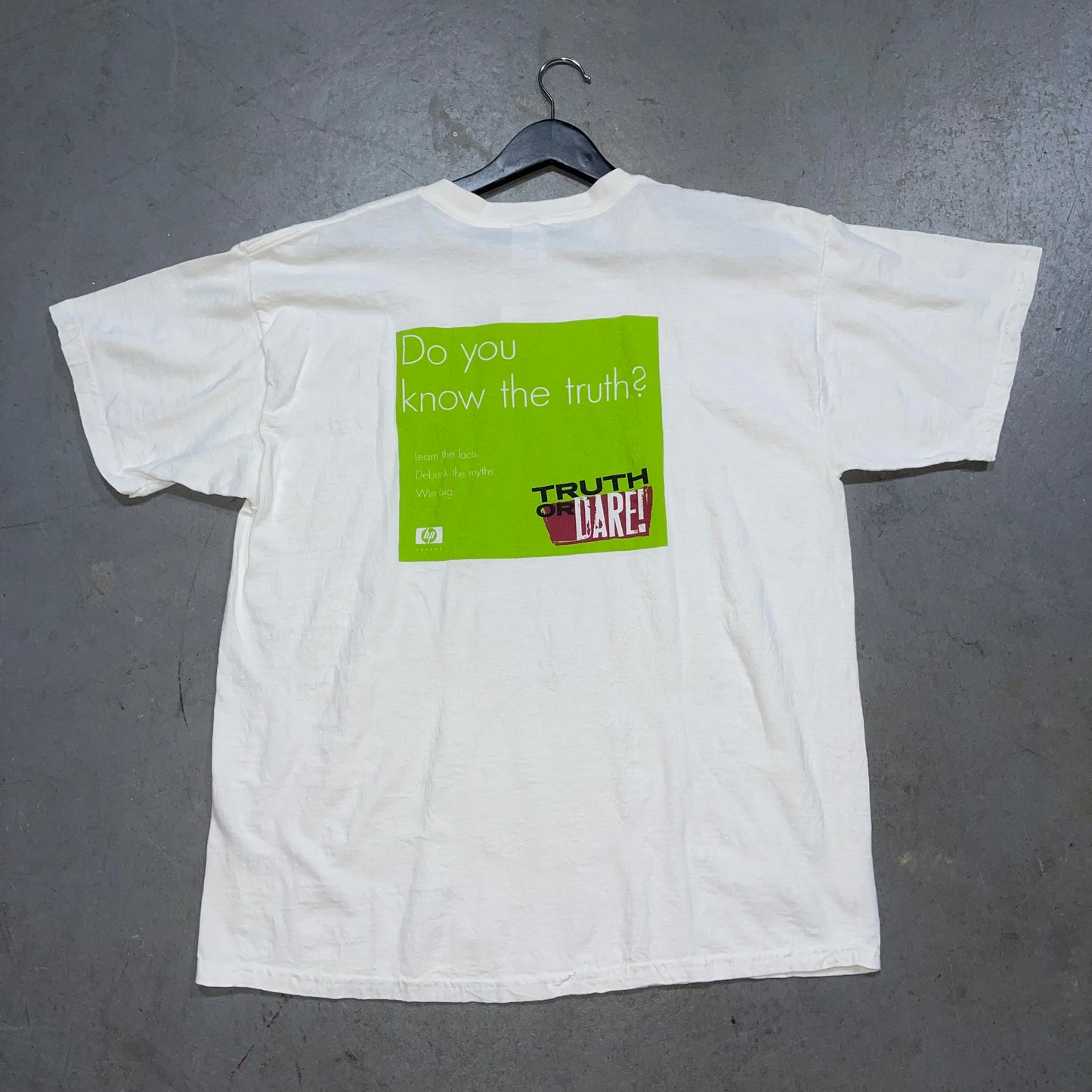 Vintage Hewlett Packard “Truth Or Dare!” T-Shirt. Size XL