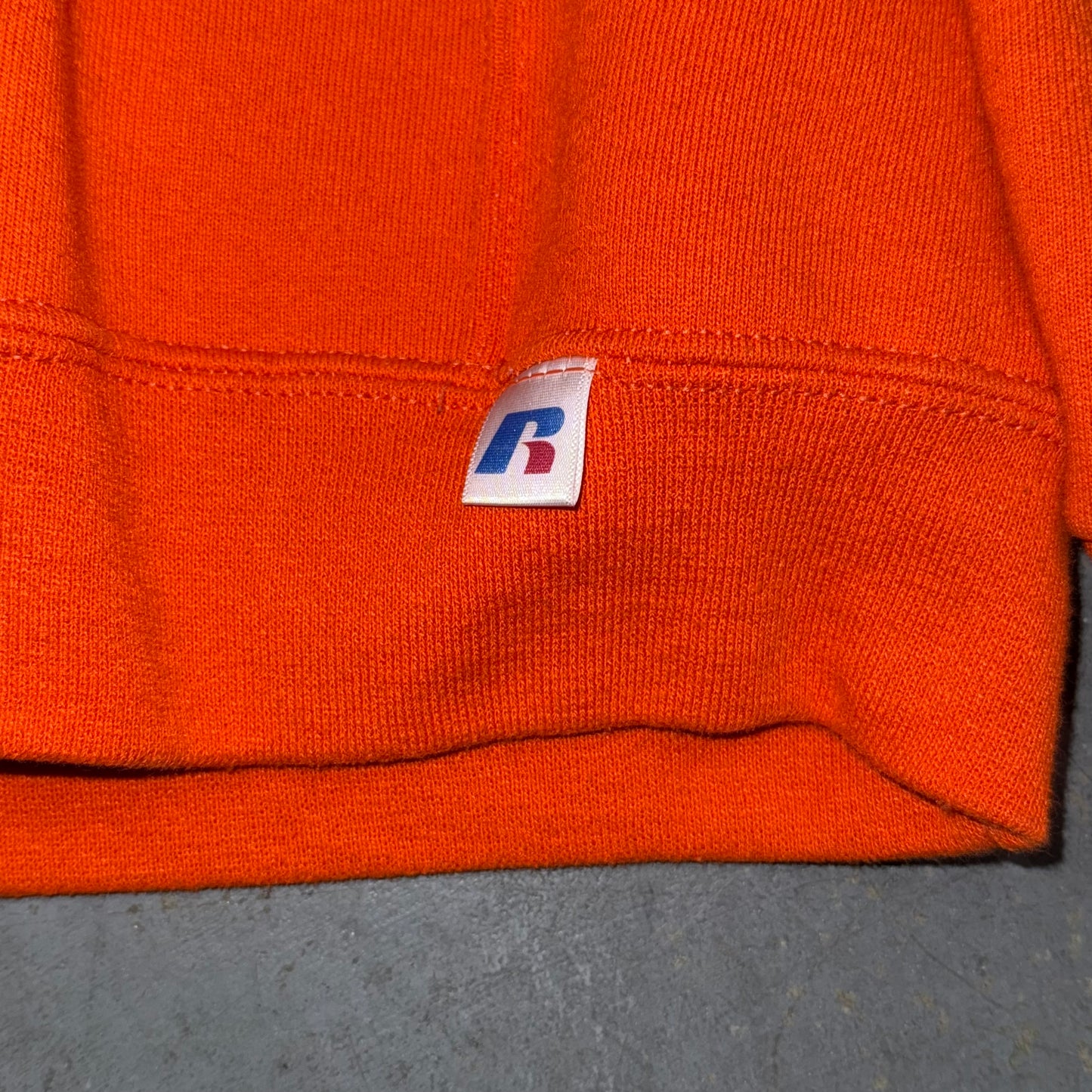 Orange Russell Crewneck. Size L