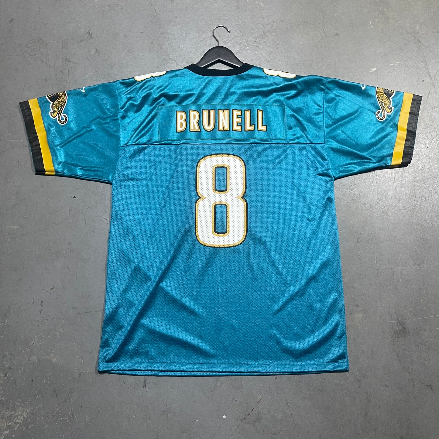 Vintage 90’s Mark Brunell Logo Athletic Mesh Jersey. Adult Size Large.