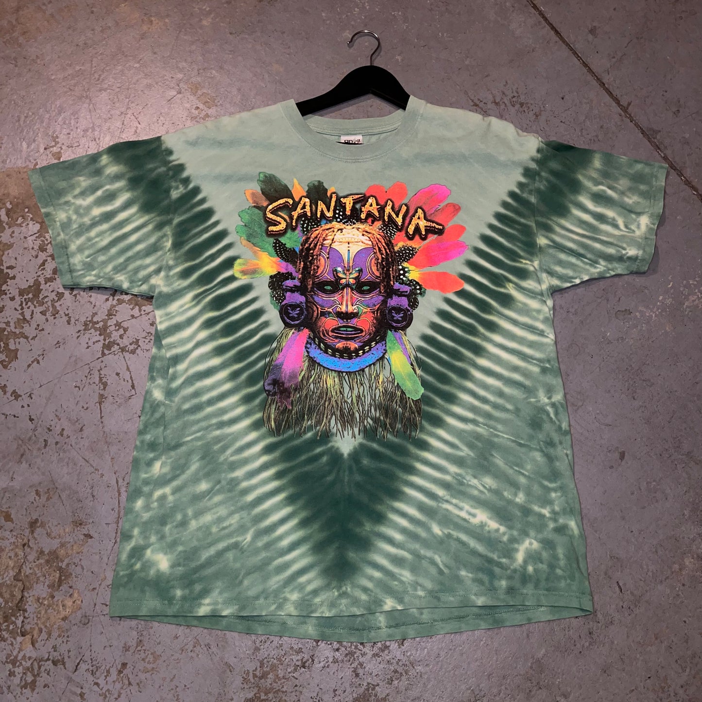 Vintage Santana Shaman Tie Dye T-Shirt XL