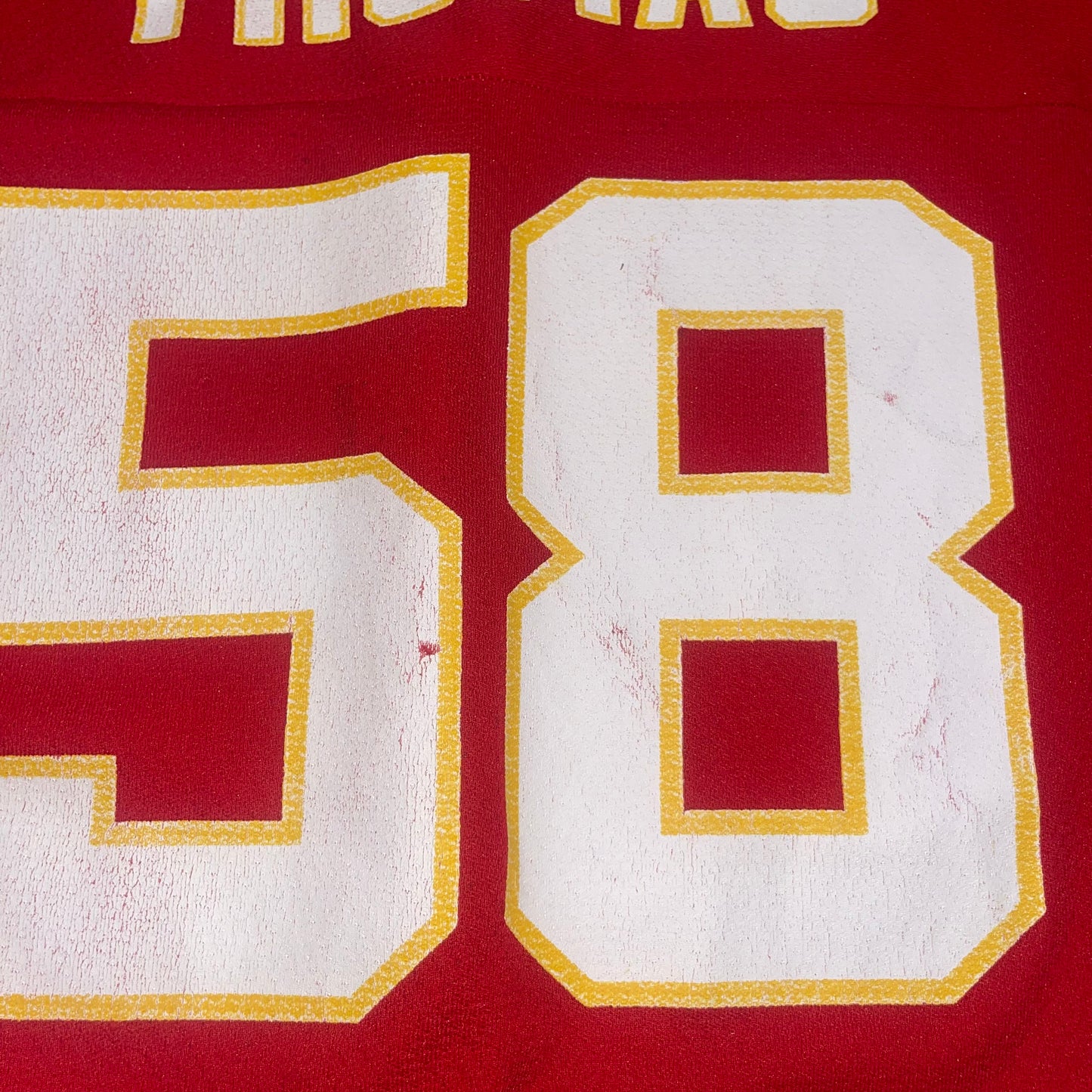 Vintage Kansas City Chiefs Derrick Thomas Jersey. Size Large 14-16