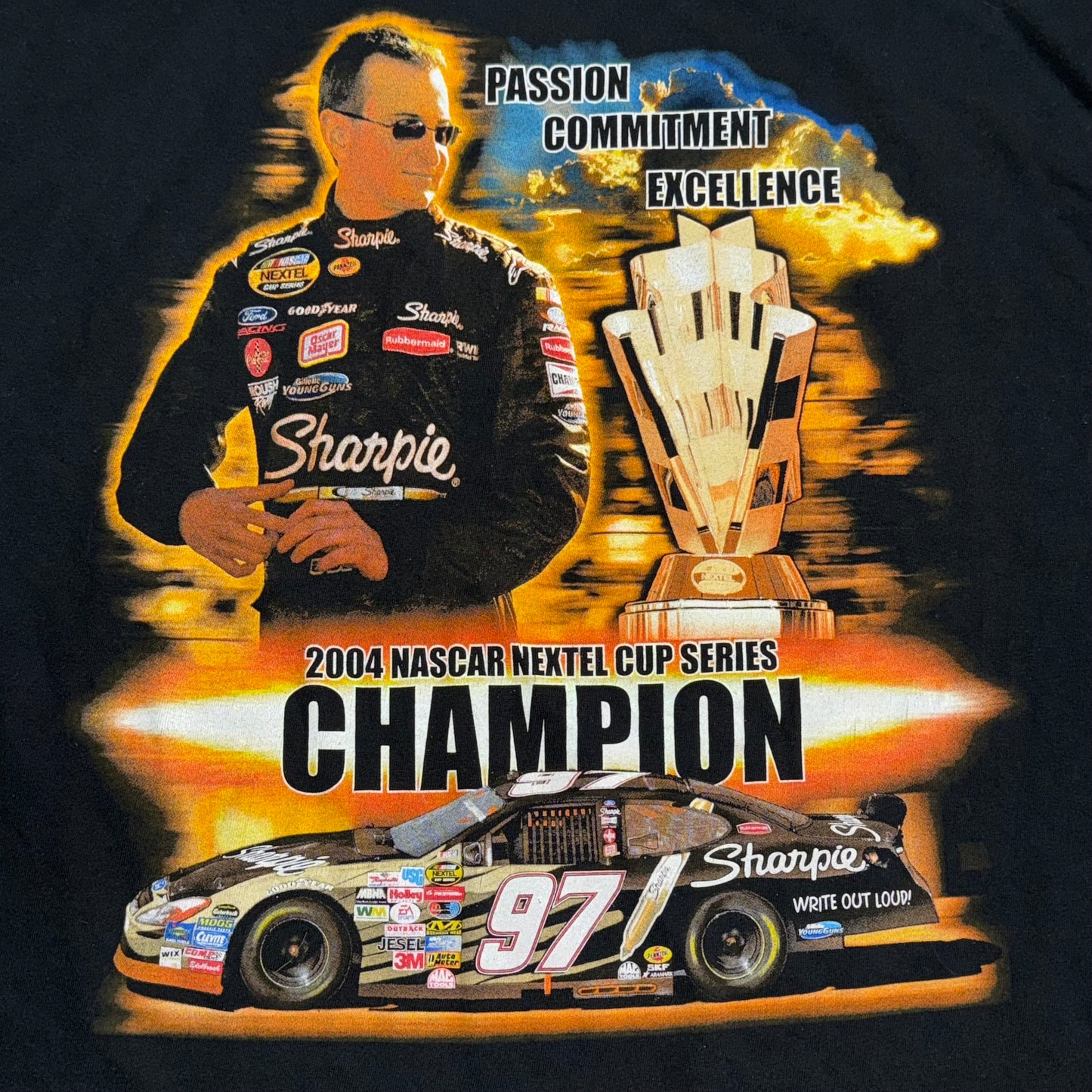 2004 Nascar Nextel Cup Series Champion T-Shirt. Size XL