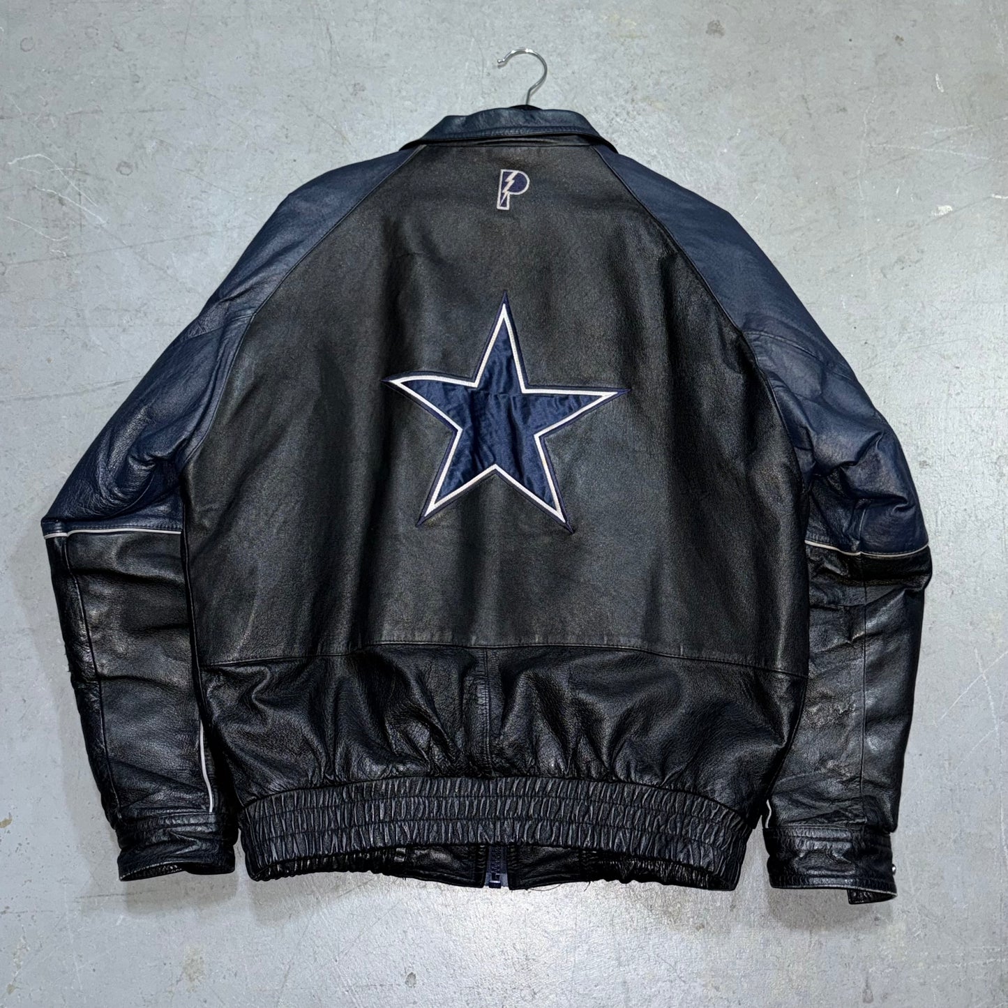 Vintage NFL Experience Pro Player Dallas Cowboys Genuine Leather Coat. Size M