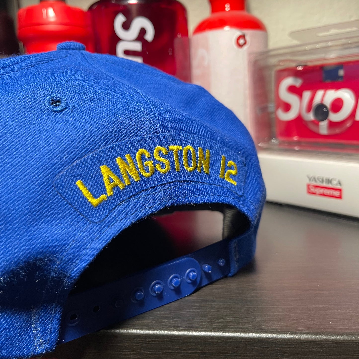 Vintage Mark Langston #12 signature Snapback hat.