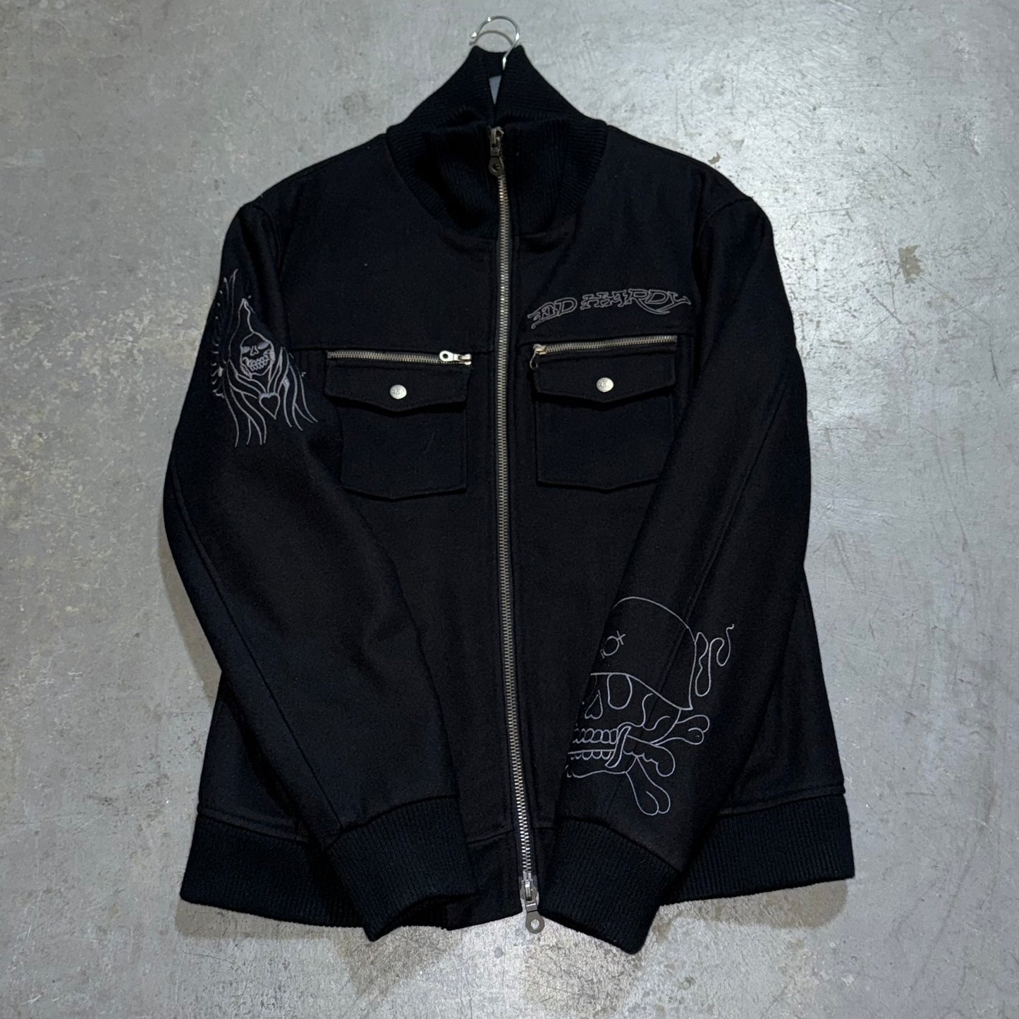 Rare The Bronx Ghostriders Ed Hardy Jacket. Size XL