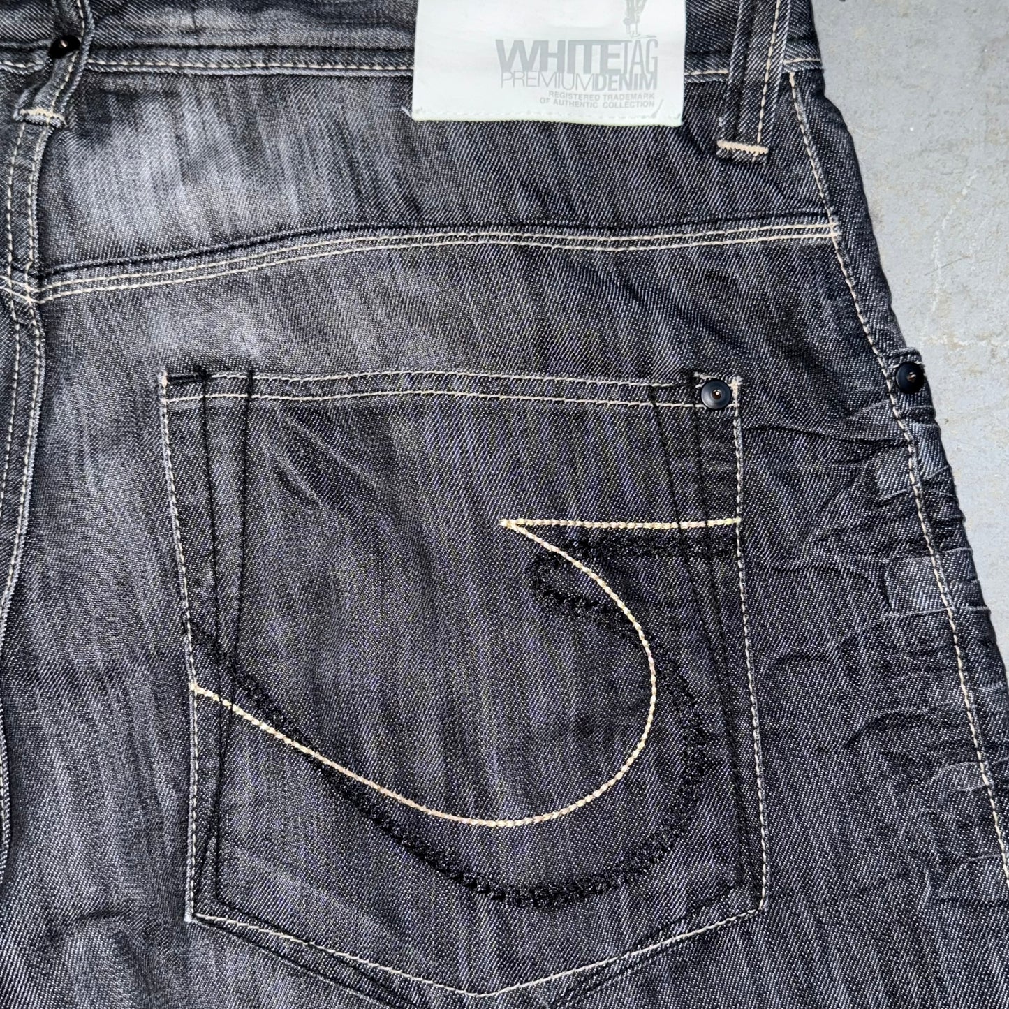 White Tag Premium Denim Y2K Style Jeans 36x30