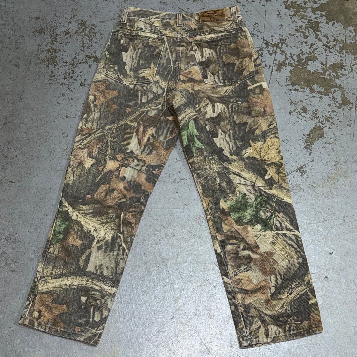 Vintage Wrangler Rugged Wear Camouflage Jeans