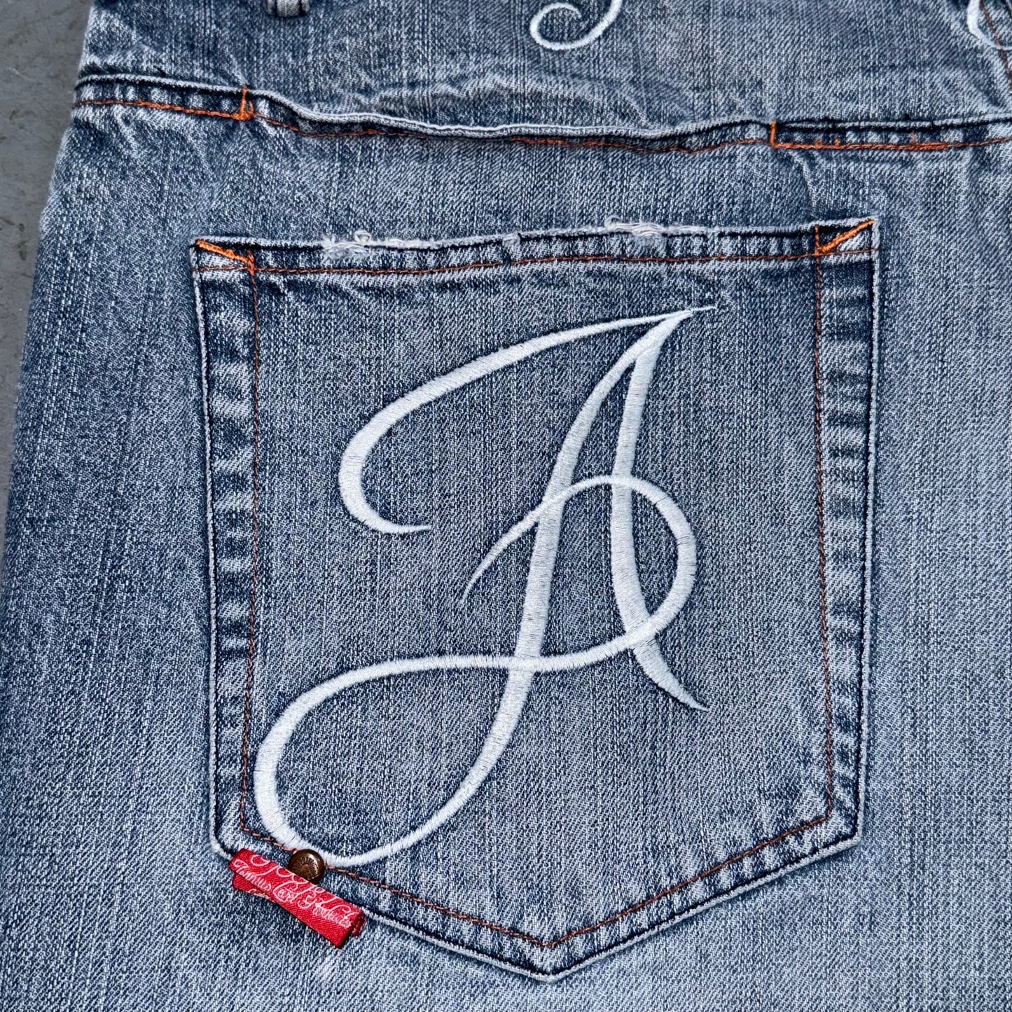 Akademiks RN0I00964 Y2K Baggy Jeans 42x33