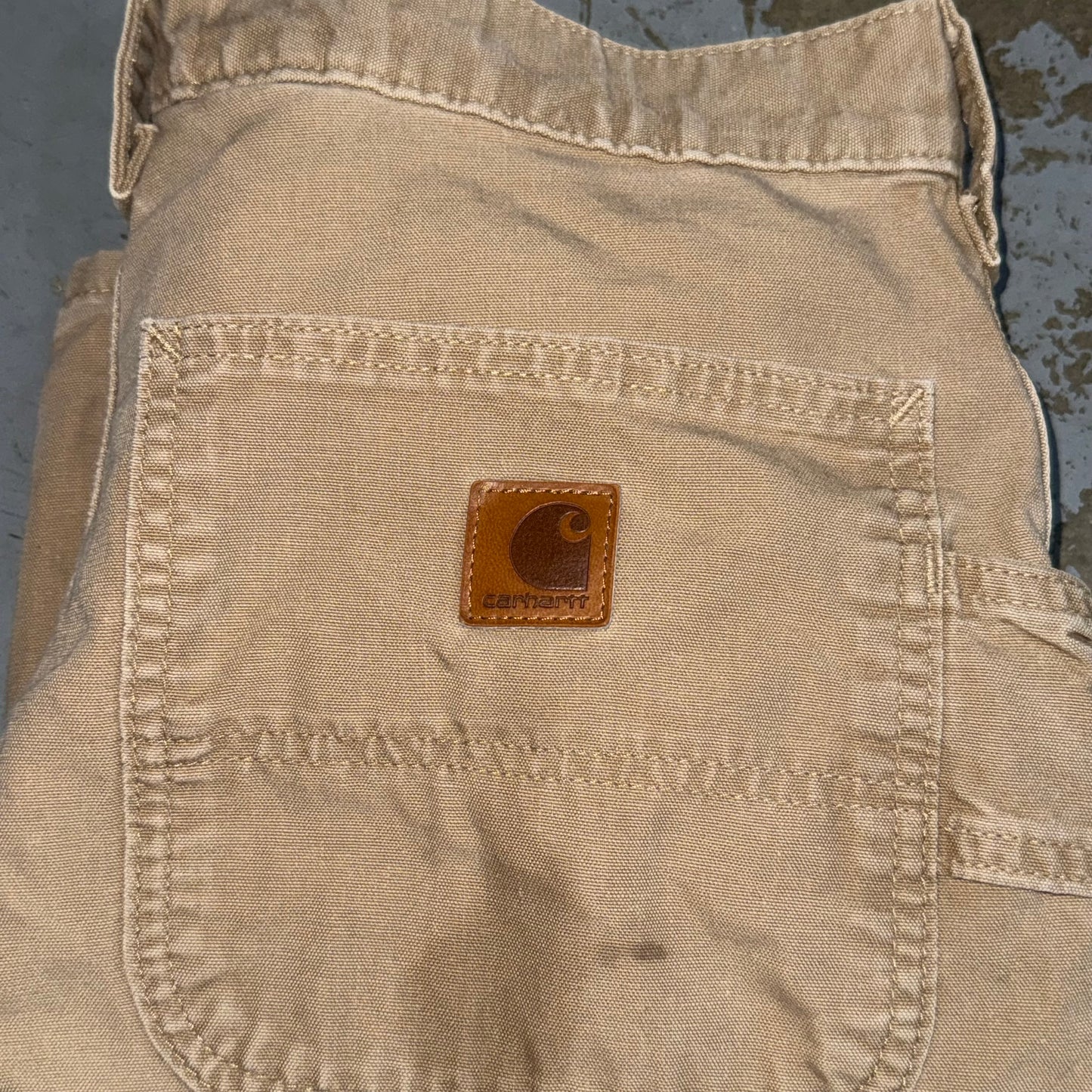 Tan Carhartt Loose Original Fit Pants