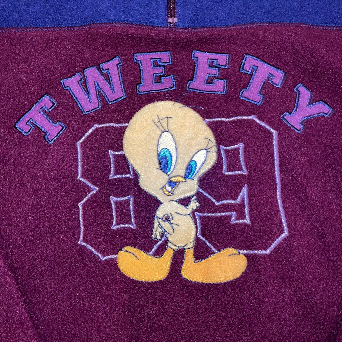 Vintage 2002 Looney Tunes Tweety Fleece. M