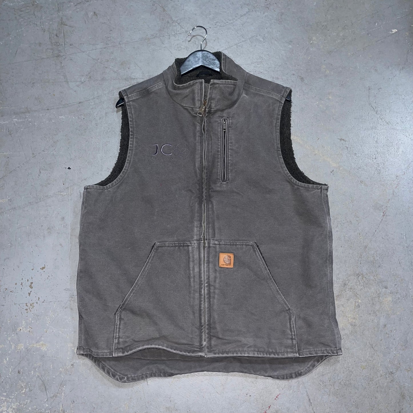 Y2K Carhartt Sherpa Lined Vest. Size Large Tall