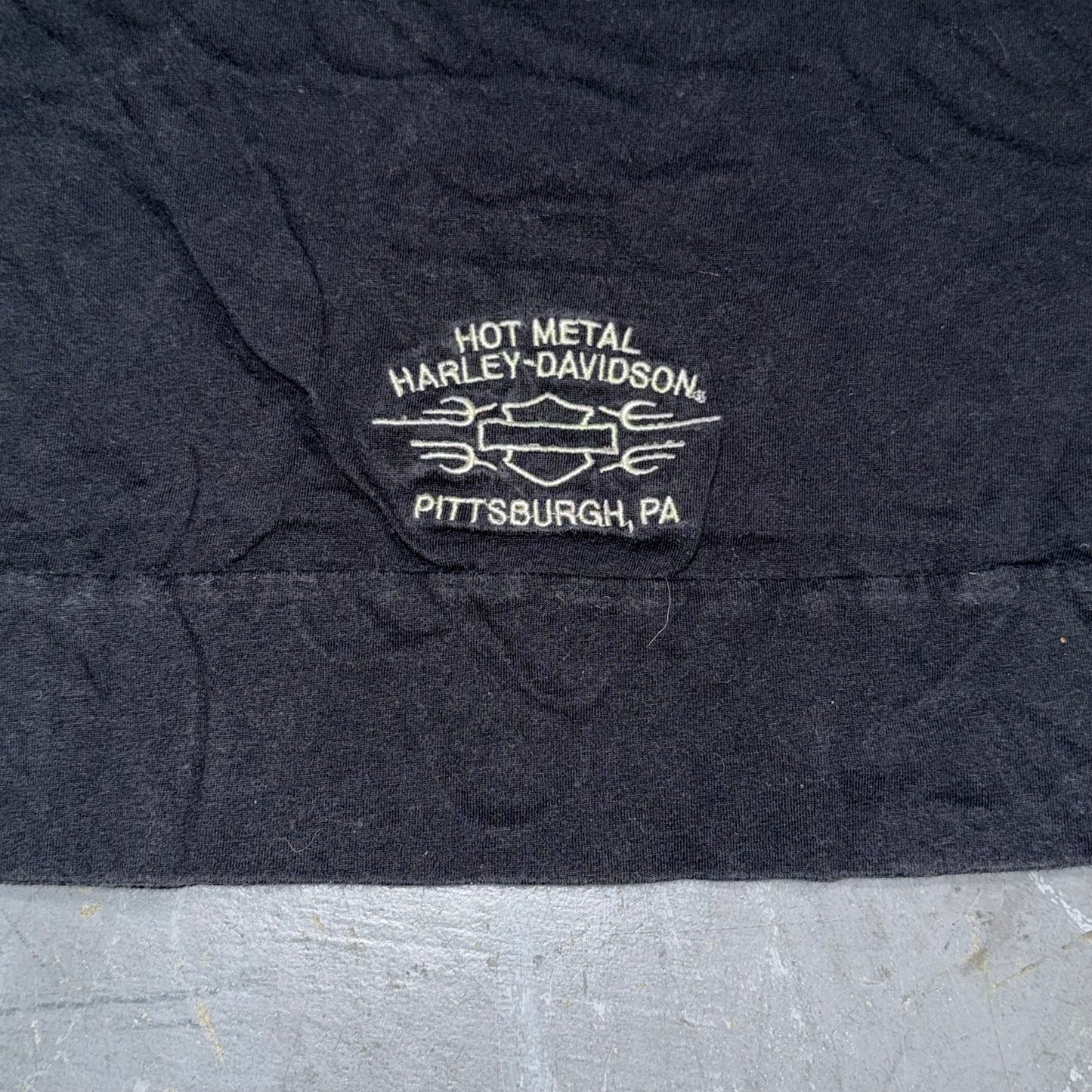 Hot Metal Harley Davidson Pittsburgh, PA Tank Top. Size M